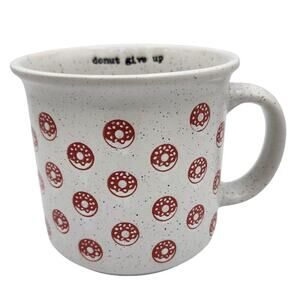 RARE 'Donut Give Up' Ceramic Coffee Tea Mug by Better Living, Kitchen Drinkware